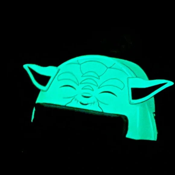 LOUNGEFLY X STAR WARS Glow In The Dark Yoda Force Ghost Mini Backpack NWT - Picture 8 of 16